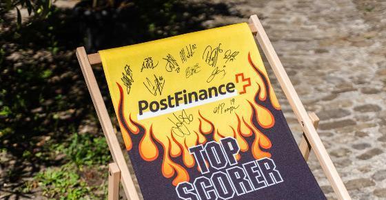 Signierter Top Scorer Liegestuhl (SL) / Chaise longue Top Scorer signée (SL) / Sedia a sdraio Top Scorer firmata (SL)