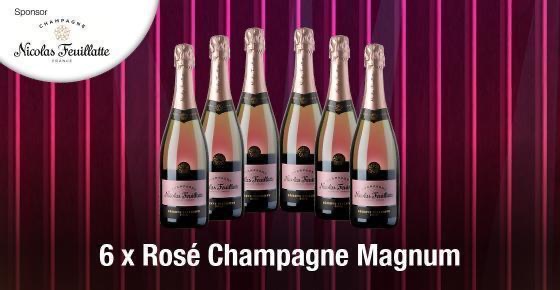 Win one of these special magnum bottles of Rose Champagne