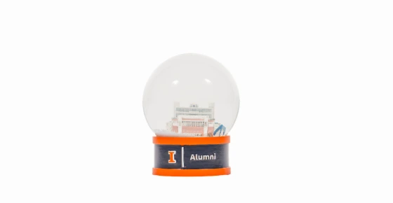 Fighting Illini Gies Memorial Stadium Snowglobe