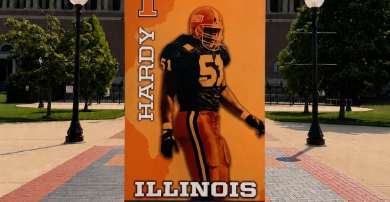 Illinois Football Legend: Kevin Hardy Banner