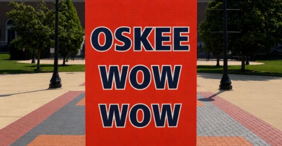 Oskee Wow-Wow Gies Memorial Stadium Banner