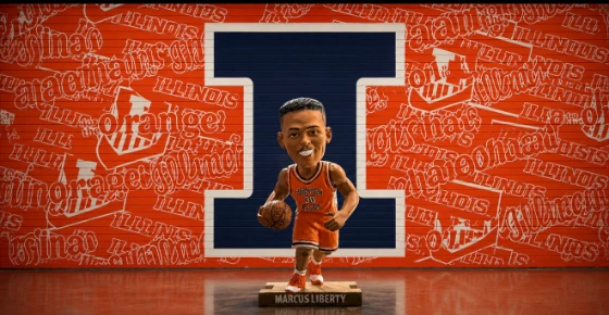 Flyin' Illini Legend Marcus Liberty Bobblehead