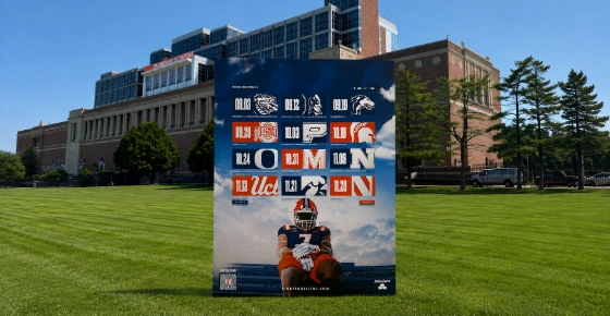 2026 Illinois Football Season Poster