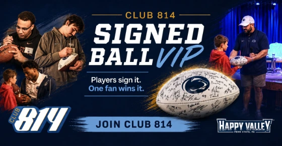 2026 Penn State Signed Football brought to you by Wallace City Roasters Coffee 