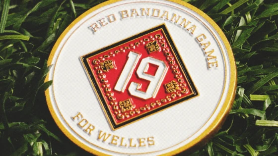 Red Bandanna Game-Used Toss Coin 